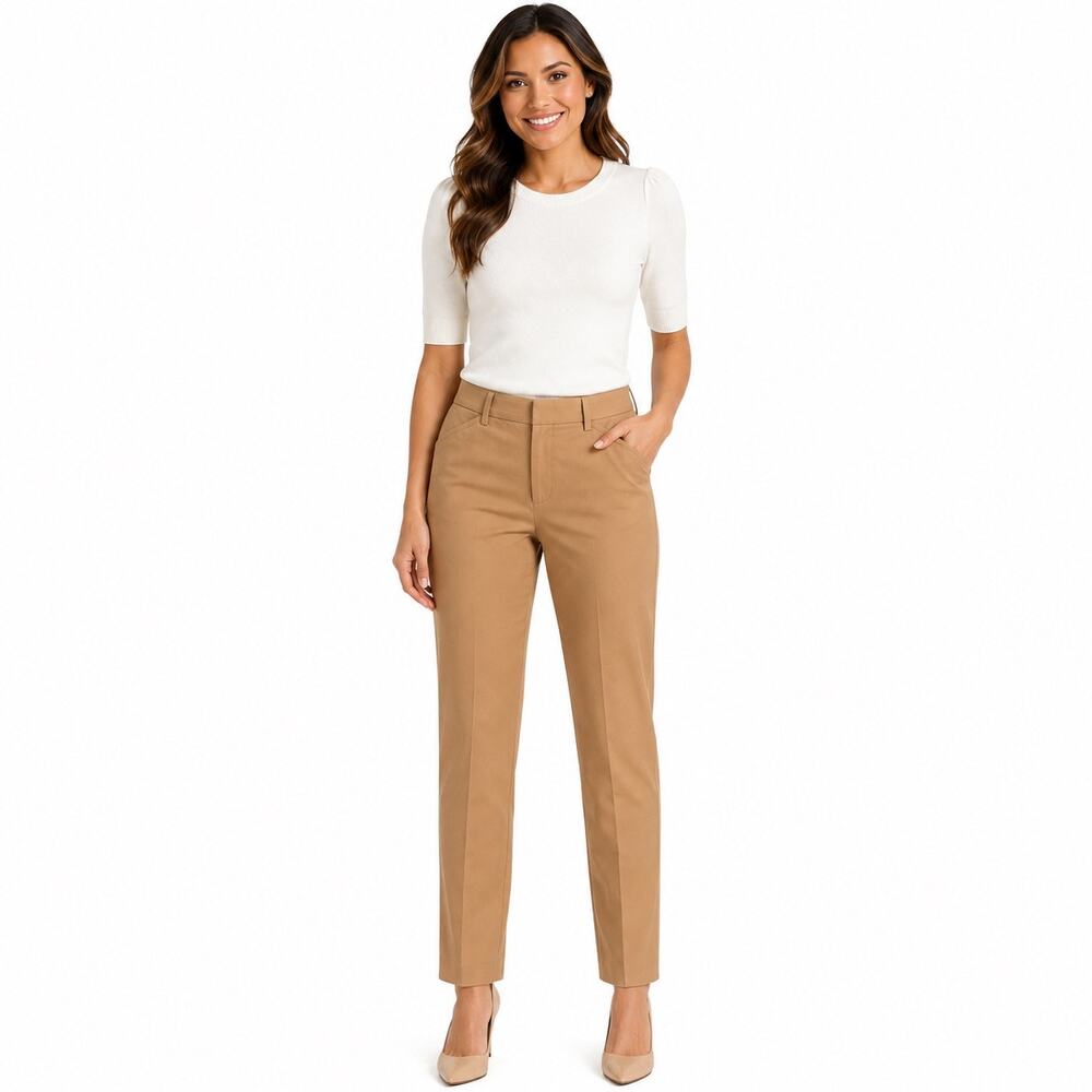 41 Hawthorn Women’s Size 12 Tan Straight Leg Pants Trousers Workwear